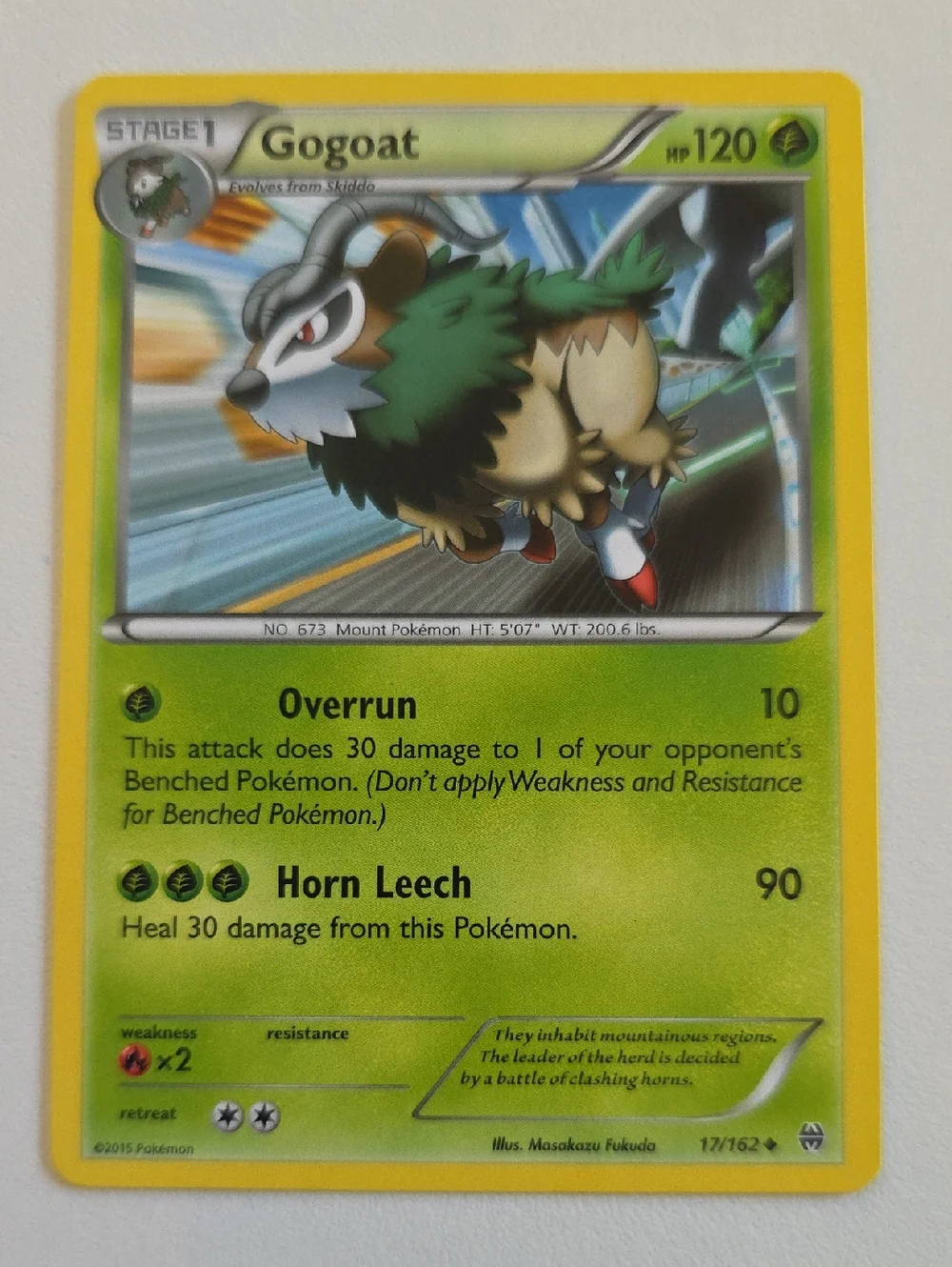 Pokemon Skiddo And Gogoat Trading Cards
